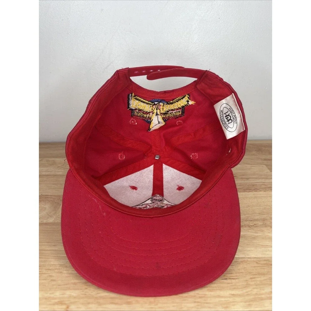 Vintage Mighty Morphin Power Rangers Red Ranger Hat High Point Snapback Cap 90s